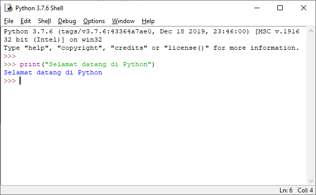 Python Shell Windows